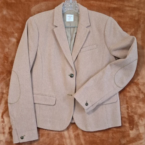 GAP Modern Blazer with Elbow Patches - Size 12 - Picture 2 of 5